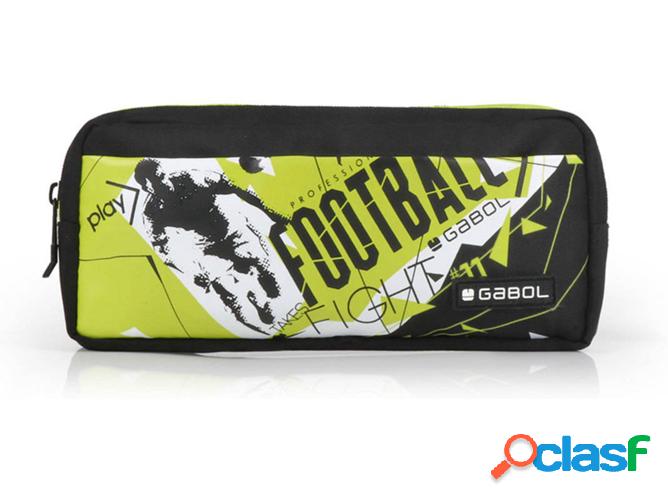 Estuche Doble GABOL Derby (Negro - 10 x 22 x 4 cm - 0.9 L -