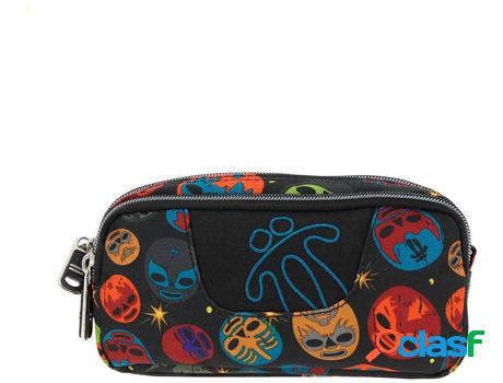 Estuche Doble TOTTO Azul (9.5x7x20cm)