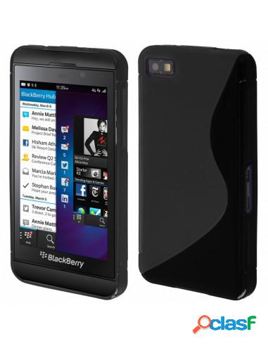 FUNDA MOVIL BACK COVER HT S-CASE SOLID BLACK PARA BB Z10