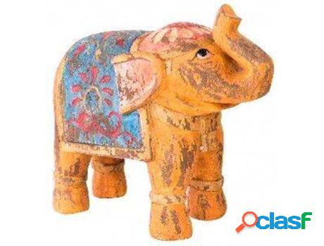 Figura HOGAR Y MÁS Elefante Étnico (25.5x11.5 cm)