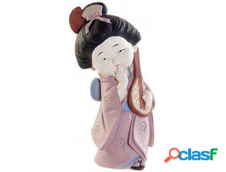 Figura HOGAR Y MÁS Geisha Bebe Mate (resina)