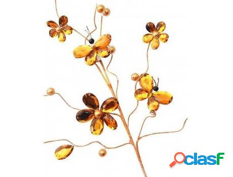 Flor HOGAR Y MÁS Naranja Diseño Mariposa