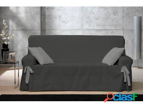 Funda Sofa Lazos ESTORALIS Lazos Beret Negro y Antracita (3