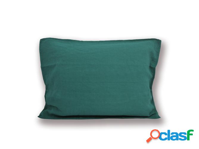 Funda de almohada lino lavado ALMALINEN Verde 65 x 65 cm