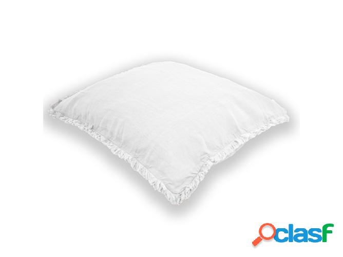 Funda de almohada lino lavado ANGELLINEN blanco 50 x 70 cm