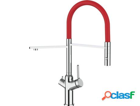 Grifo de cocina VIZIO 3 Vias Tubo Giratória 360° Cromado