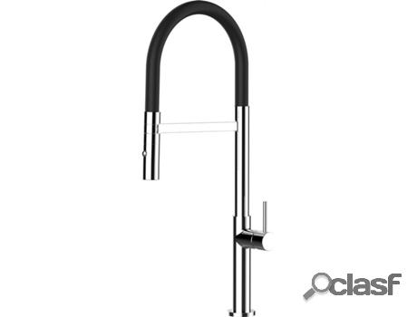 Grifo de cocina VIZIO Tubo Giratória 360° 2 Jatos Cromado