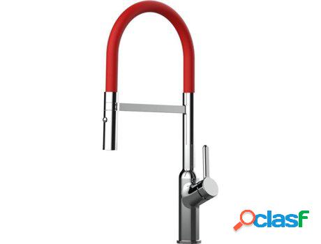Grifo de cocina VIZIO Tubo Giratória 360° 2 Jatos Cromado