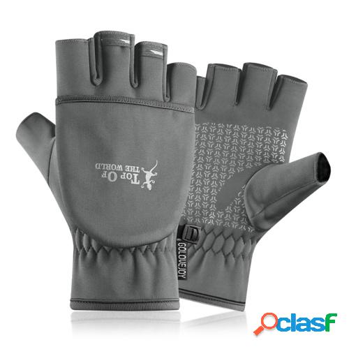 Guantes sin dedos con fundas abatibles Invierno Cálido