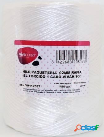 Hilo de paquetería Rafia Blanco Torcido 1 Cabo Vivahogar