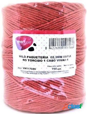 Hilo de paquetería Rafia Rojo Torcido 1 Cabo Vivahogar