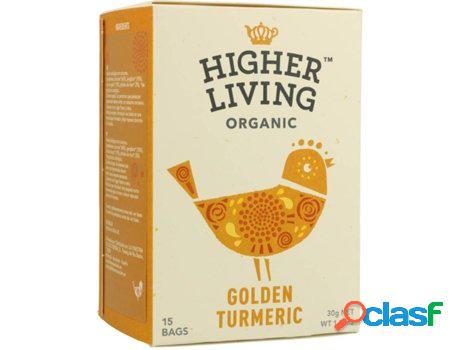 Infusión de Cúrcuma Dorada Bio HIGHER LIVING (15 Saquetas