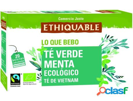 Infusión de Té Verde con Menta ETHIQUABLE (20 Carteiras)