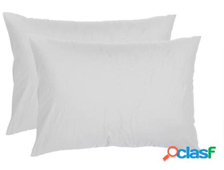 Juego 2 Fundas de Almohada MISSUNA Algodón Orgánico Percal