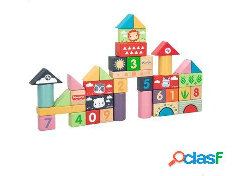 Juego Didáctico WOOMAX Bloques de madera Fisher-Price
