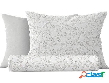 Juego de Funda Homemania Blanco y Gris (Algodón - 150 x 200