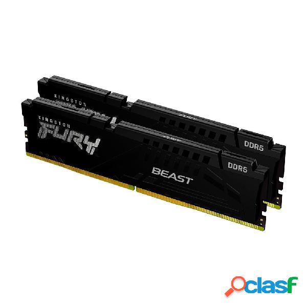 Kingston fury beast black 64gb (2x 32gb) ddr5 4800mhz 1.1v