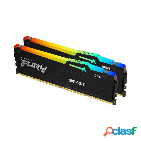 Kingston fury beast rgb 32gb (2x 16gb) ddr5 6000mhz 1.35v