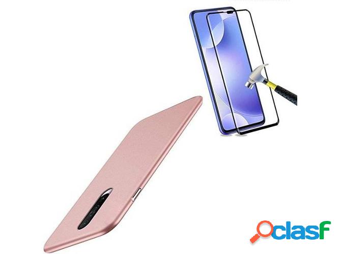 Kit Carcasa y Protector de Cristal Templado 5D Full Cover