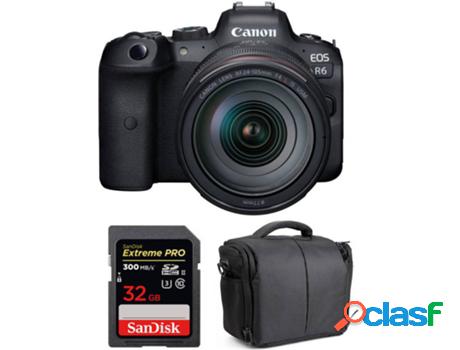 Kit Cámara Mirrorless, Objectivo y Accesorios CANON EOS R6