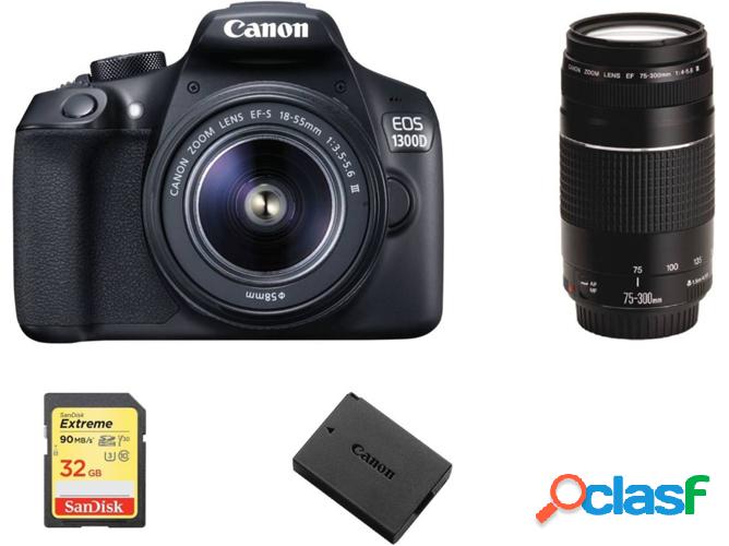 Kit Cámara Réflex CANON EOS 1300D EF-S 18-55mm F3.5-5.6 IS