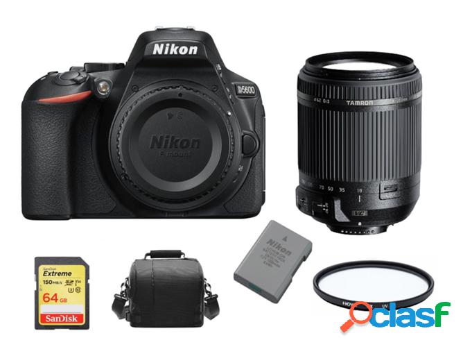 Kit Cámara Réflex NIKON D5600 + TAMRON 18-200mm F3.5-6.3