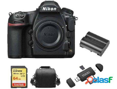 Kit Cámara Réflex NIKON D850 Corpo + Tarjeta SD de 64GB +