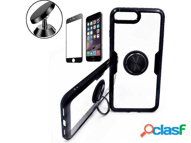 Kit Funda, Protector de Cristal Templado 5D Full Cover y