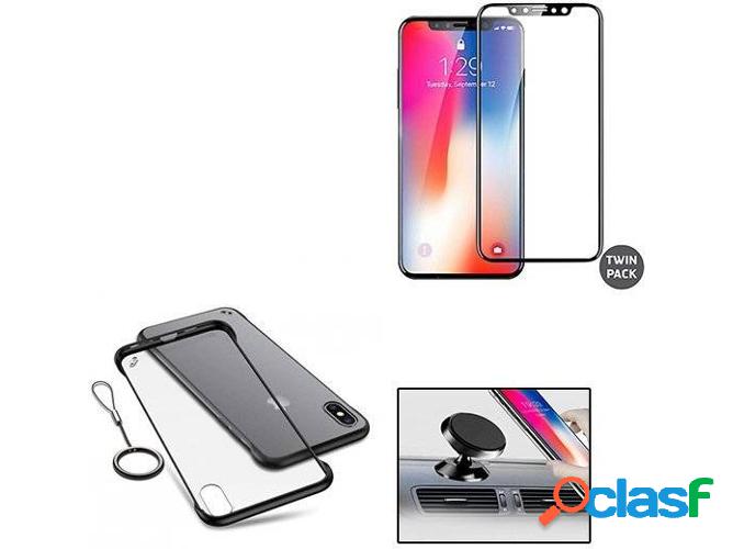 Kit Funda, Protector de Cristal Templado 5D y Soporte
