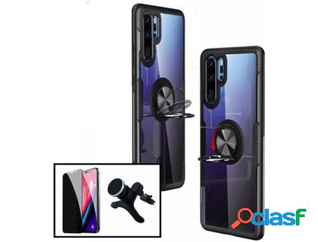 Kit Funda, Soporte y Protector de Cristal Templado Huawei