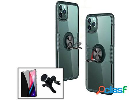 Kit Funda, Soporte y Protector de Cristal Templado iPhone 7
