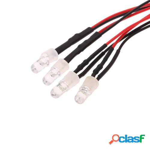 Kit de 4 luces LED 2 blanco 2 rojo con interruptor de