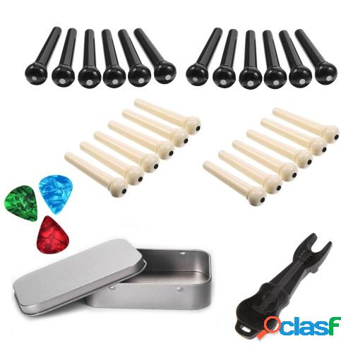 Kit de accesorios de guitarra acústica popular que incluye