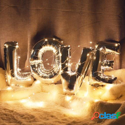 LED Fairy Starry Cable de cobre Cuerda Batería Powered IP65