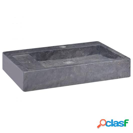 Lavabo mármol negro 58x39x10 cm