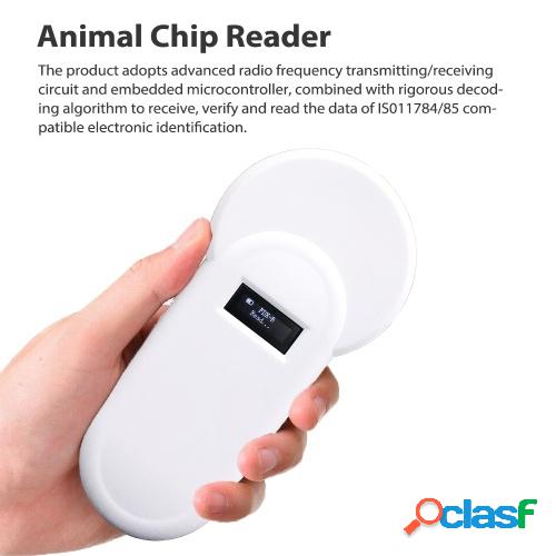 Lector de chips de animales portátil de mano H01-T 134.2KHz