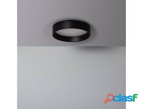 Lámpara LED LEDKIA Circular (Negro - LED Integrado - 15 W)