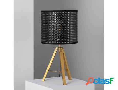 Lámpara de Mesa LEDKIA Deniza (Negro - E27 - 40 W)