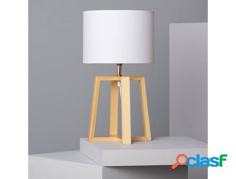 Lámpara de Mesa LEDKIA Korsade (Blanco - E27 - 40 W)