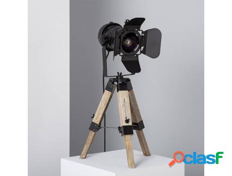Lámpara de Mesa LEDKIA Kurangna (Negro - E27 - 40 W)