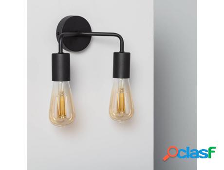 Lámpara de Pared LEDKIA Jayso (Negro - E27 - 60 W)