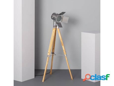 Lámpara de Pie LEDKIA Bioskop (Plateado - E27 - 40 W)