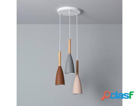 Lámpara de Suspensión LEDKIA Rain (Multicolor - E27 - 60