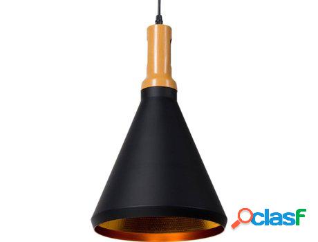 Lámpara de Techo Mackenzie (Negro - Aluminio -24x24x189 cm)