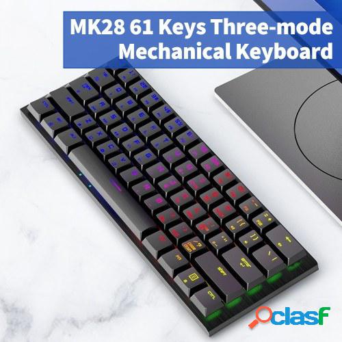 Magic-Refiner MK28 Teclado mecánico de tres modos 61 teclas