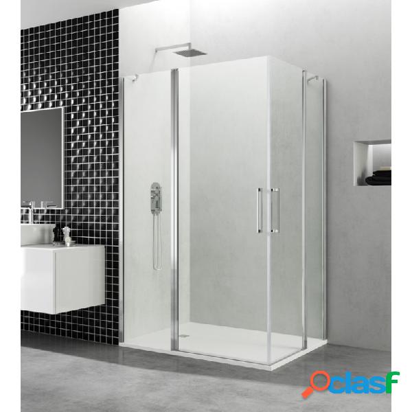 Mampara de ducha gme 100x80(20+80+50+30) cm open combi h