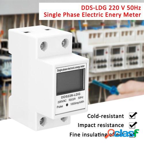 Medidor de energía eléctrica monofásico DDS-LDG 220 V