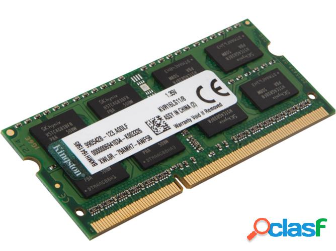 Memoria RAM DDR3L KINGSTON KVR16LS11/8 (1 x 8 GB - 1600 MHz