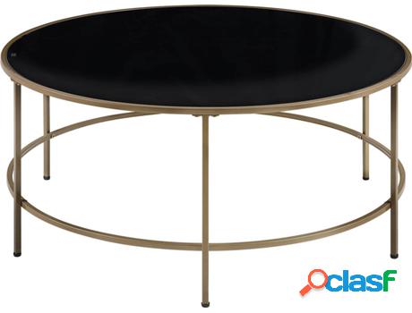 Mesa de Centro Florence (Negro - Cristal -88x88x40 cm)