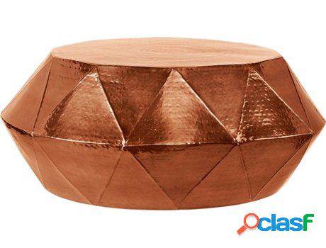 Mesa de Centro WOMO-DESIGN Rojo Aluminio Cobre (73 x 28.5
